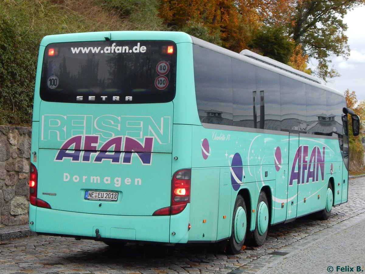 Setra 416 GT-HD von Afan aus Deutschland im Stadthafen Sassnitz.