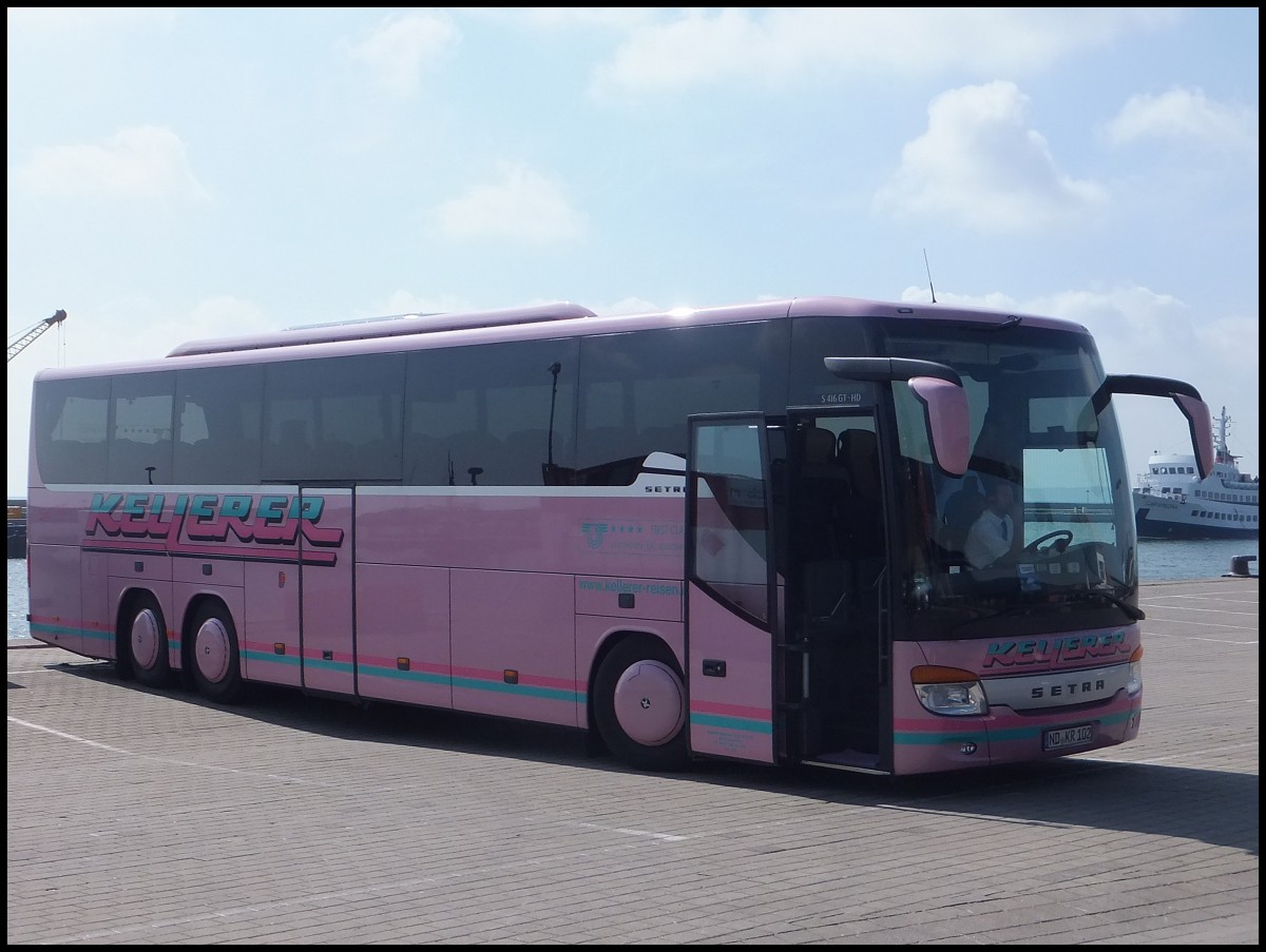 Setra 416 GT-HD von Kellerer aus Deutschland im Stadthafen Sassnitz.