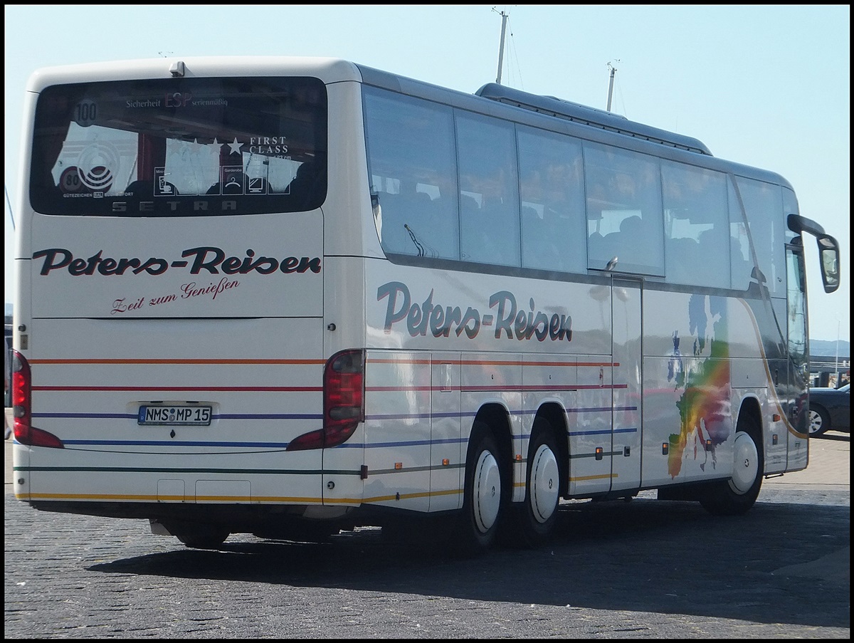 Setra 416 GT-HD von Peters-Reisen aus Deutschland im Stadthafen Sassnitz.