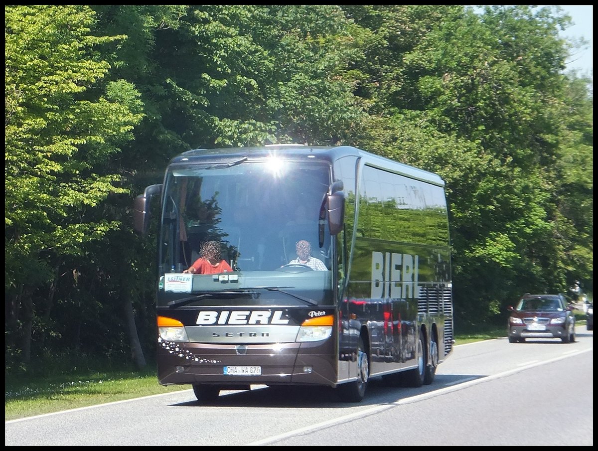 Setra 416 HDH von Bierl aus Deutschland in Sasnitz. 