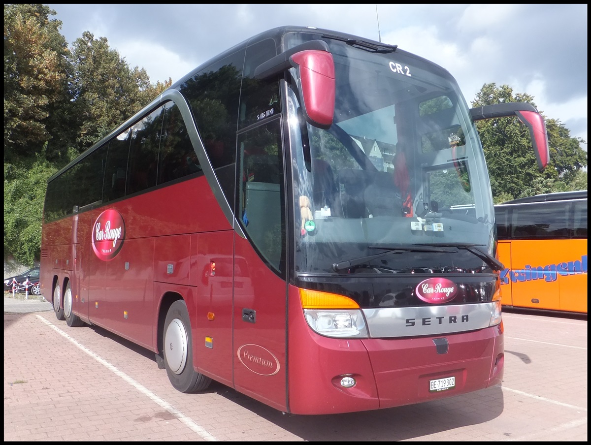 Setra 416 HDH von Car Rouge aus der Schweiz im Stadthafen Sassnitz. 