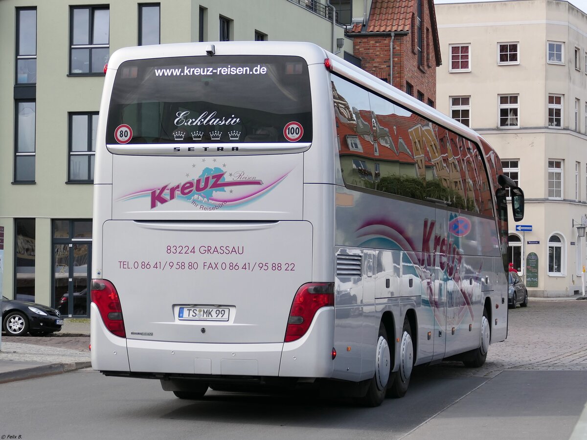 Setra 416 HDH von Kreuz Reisen aus Deutschland in Stralsund.