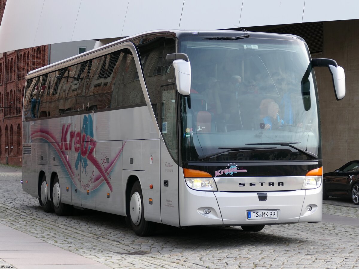 Setra 416 HDH von Kreuz Reisen aus Deutschland in Stralsund.