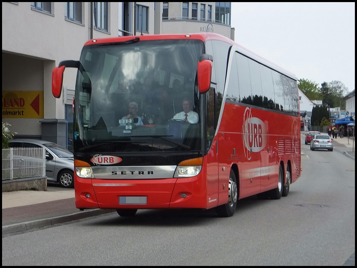 Setra 416 HDH von URB aus Deutschland in Sassnitz.