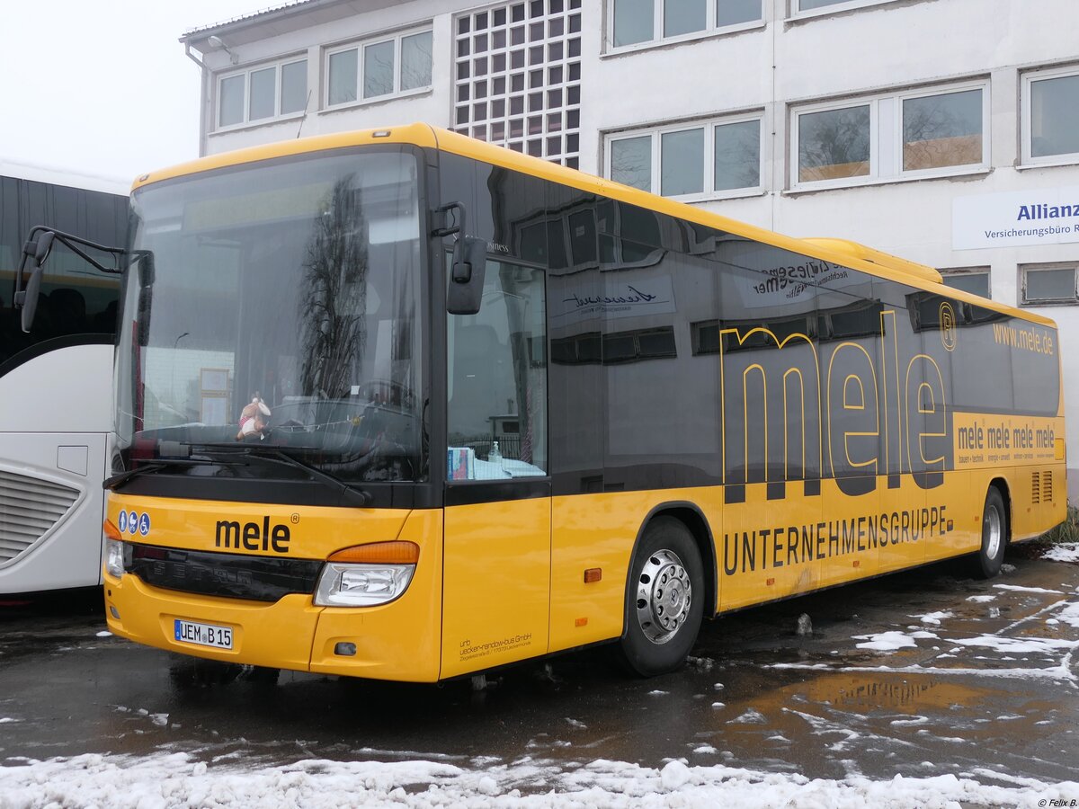 Setra 416 LE Business von URB aus Deutschland (ex Gotlandsbuss AB) in Ueckermünde. 