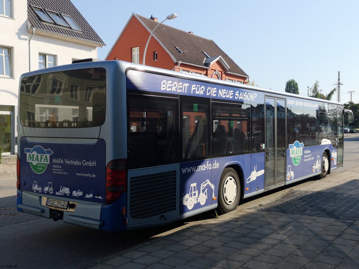 Setra 416 NF der MVVG in Neubrandenburg.