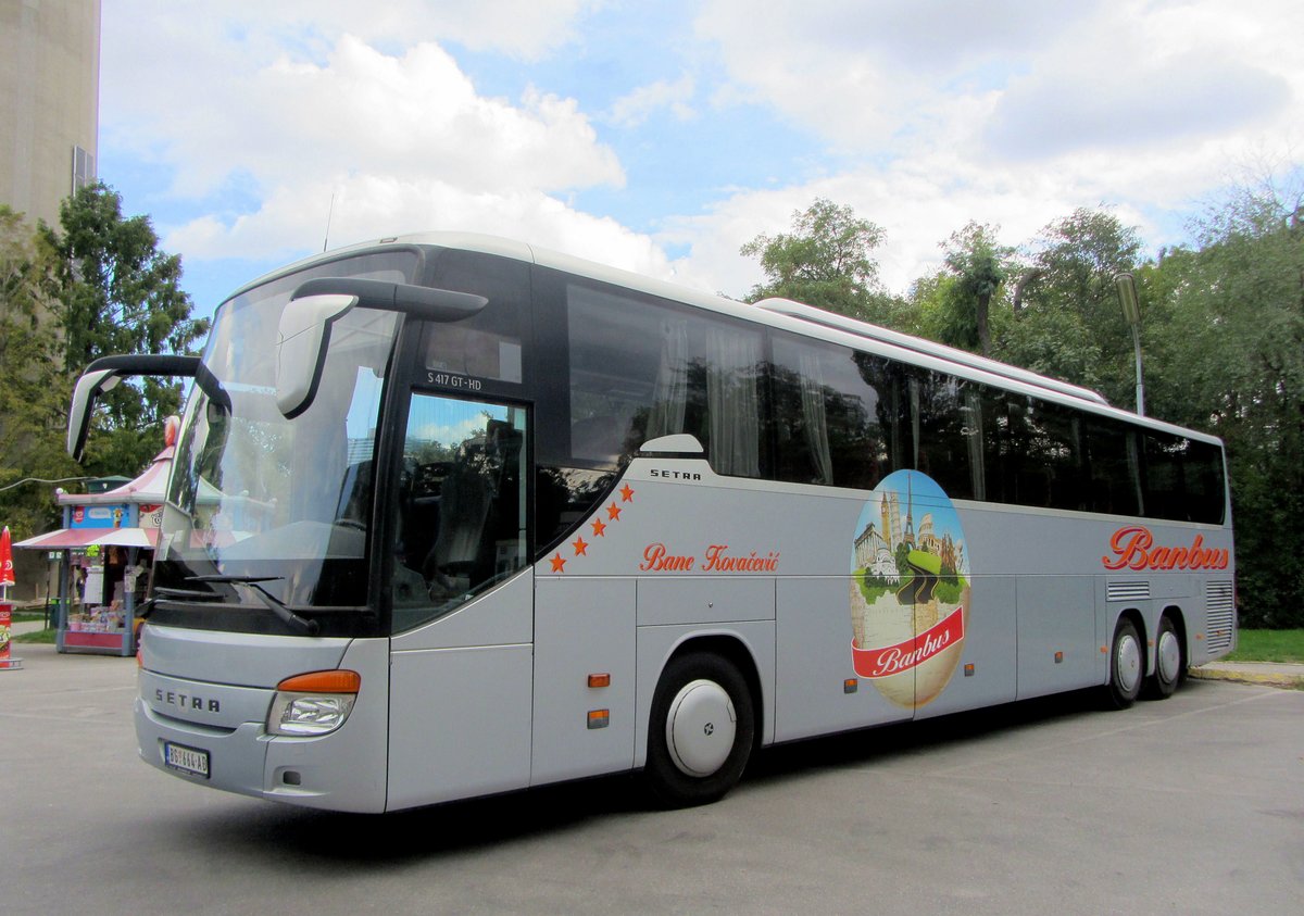 Setra 417 GT-HD von Banbus in Wien gesehen.