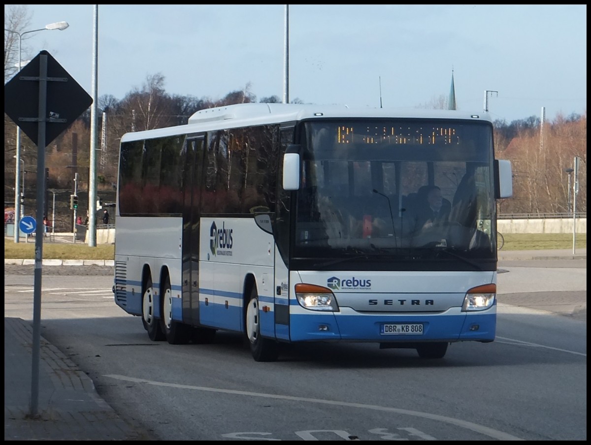 Setra 417 UL von Regionalbus Rostock in Rostock.