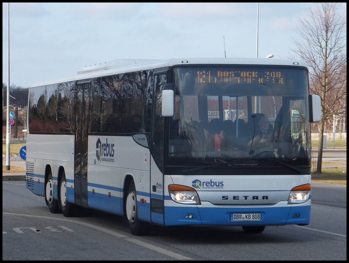 Setra 417 UL von Regionalbus Rostock in Rostock.