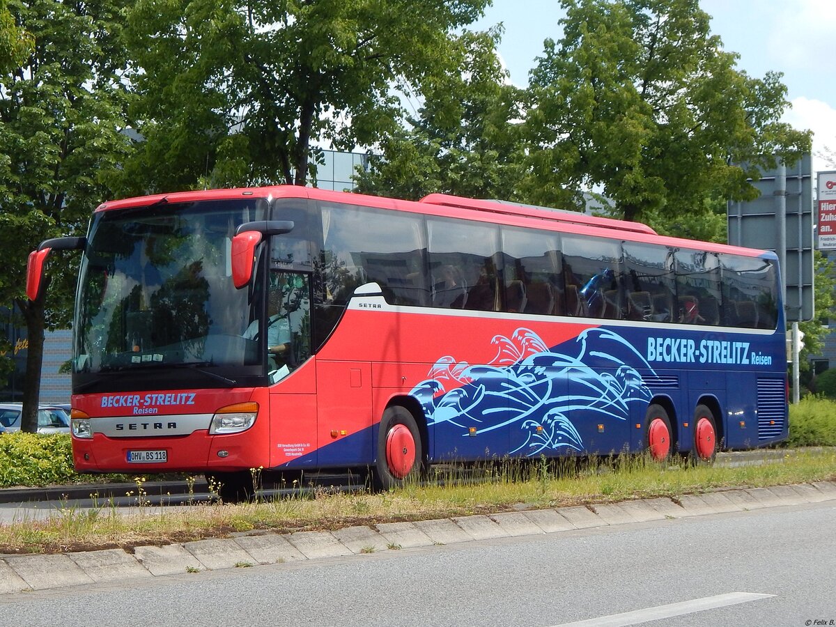 Setra 419 GT-HD von Becker-Strelitz Reisen aus Deutschland in Neubrandenburg.