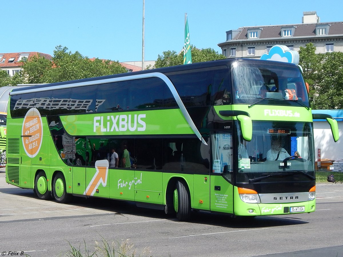 Setra 431 DT von Flixbus/Wörlitz Tourist aus Deutschland in Berlin.