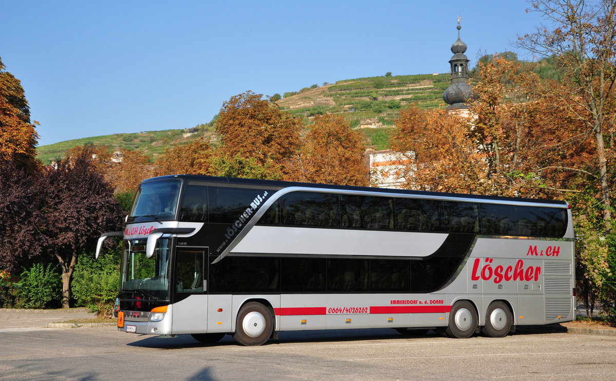 Setra 431 DT von Lscher Reisen aus sterreich in Krems.