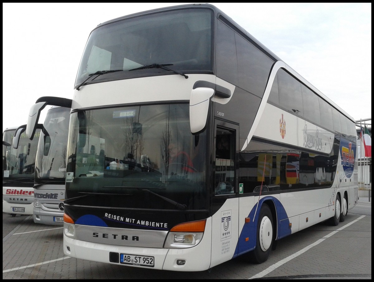 Setra 431 DT von Stewa aus Deutschland in Stuttgart.