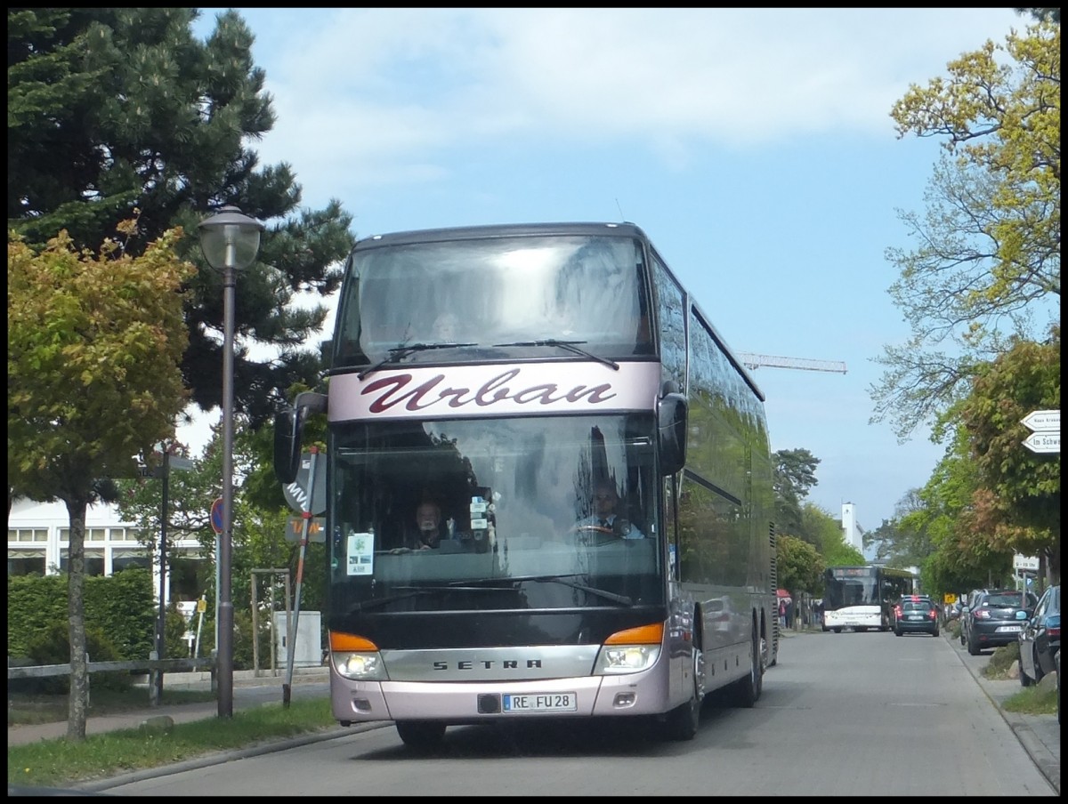 Setra 431 DT von Urban aus Deutschland in Binz. 