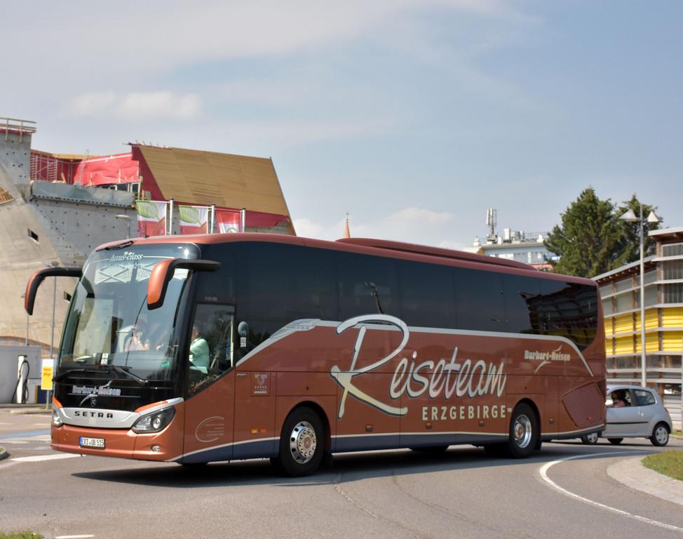 Setra 515 HD von Burkert Reisen-Reiseteam Erzgebirge 2018 in Krems.