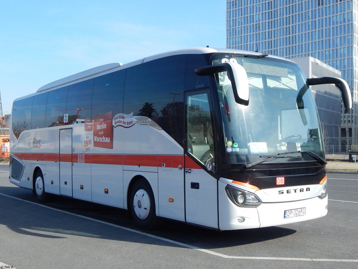 Setra 515 HD von DB IC/Sindbad aus Polen in Berlin.