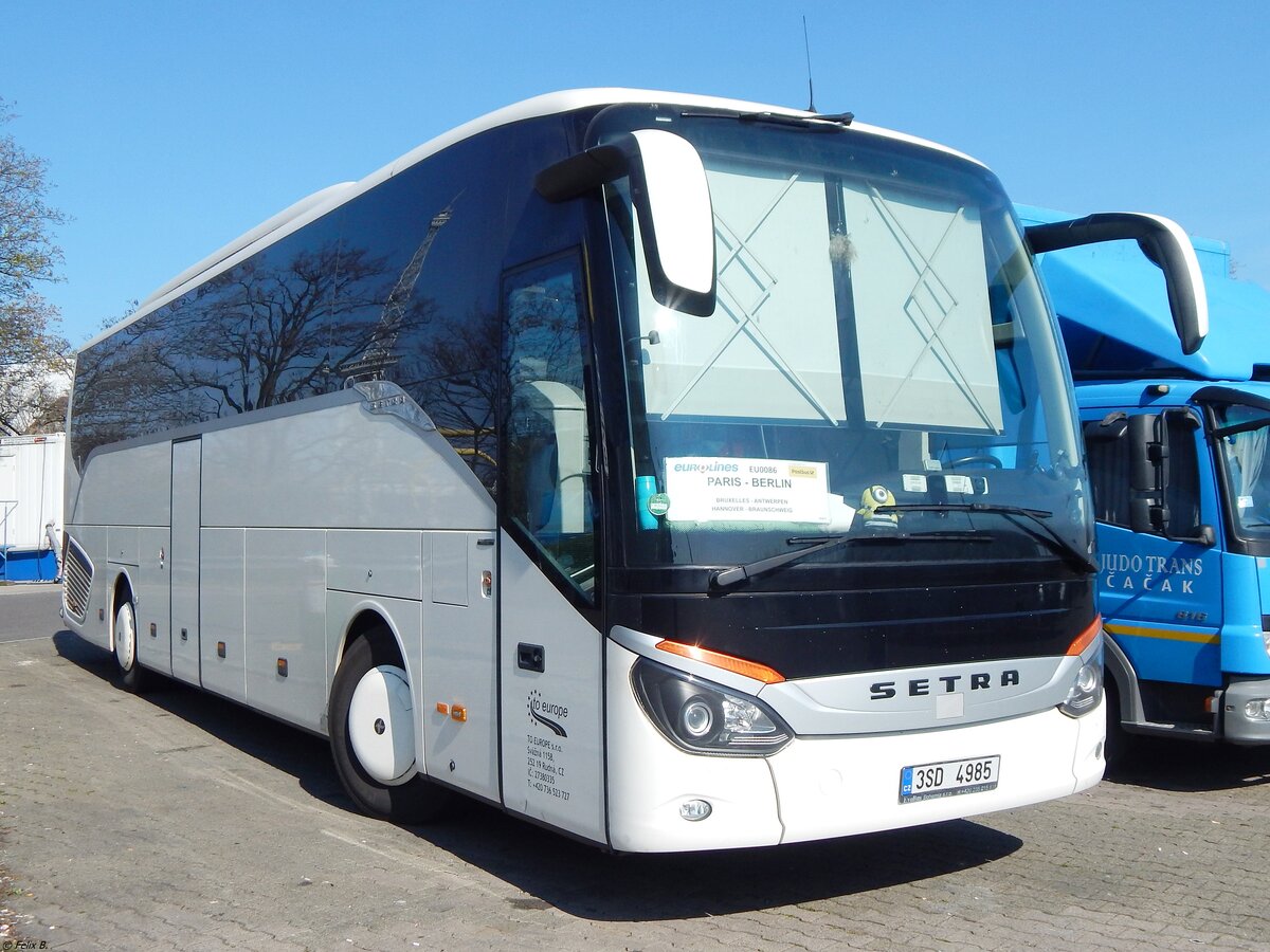 Setra 515 HD von Eurolines/to Europe aus Tschechien in Berlin.