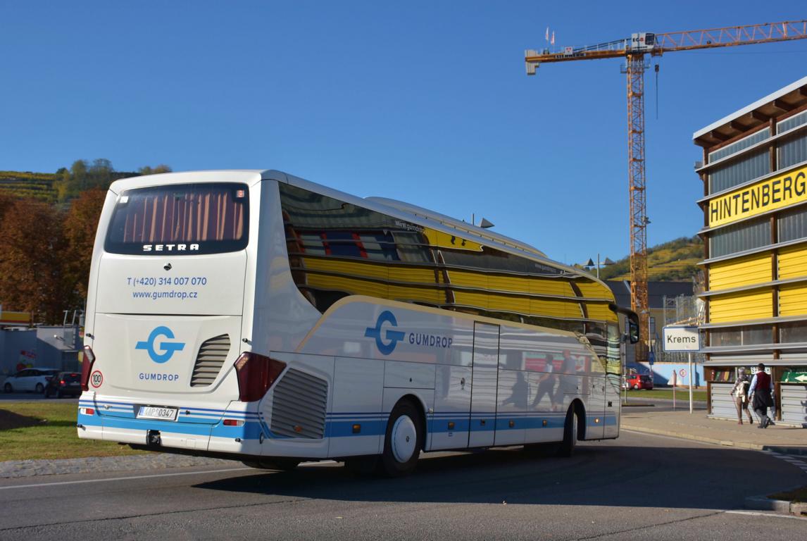 Setra 515 HD von Gumdrop Reisen aus der CZ 2017 in Krems.