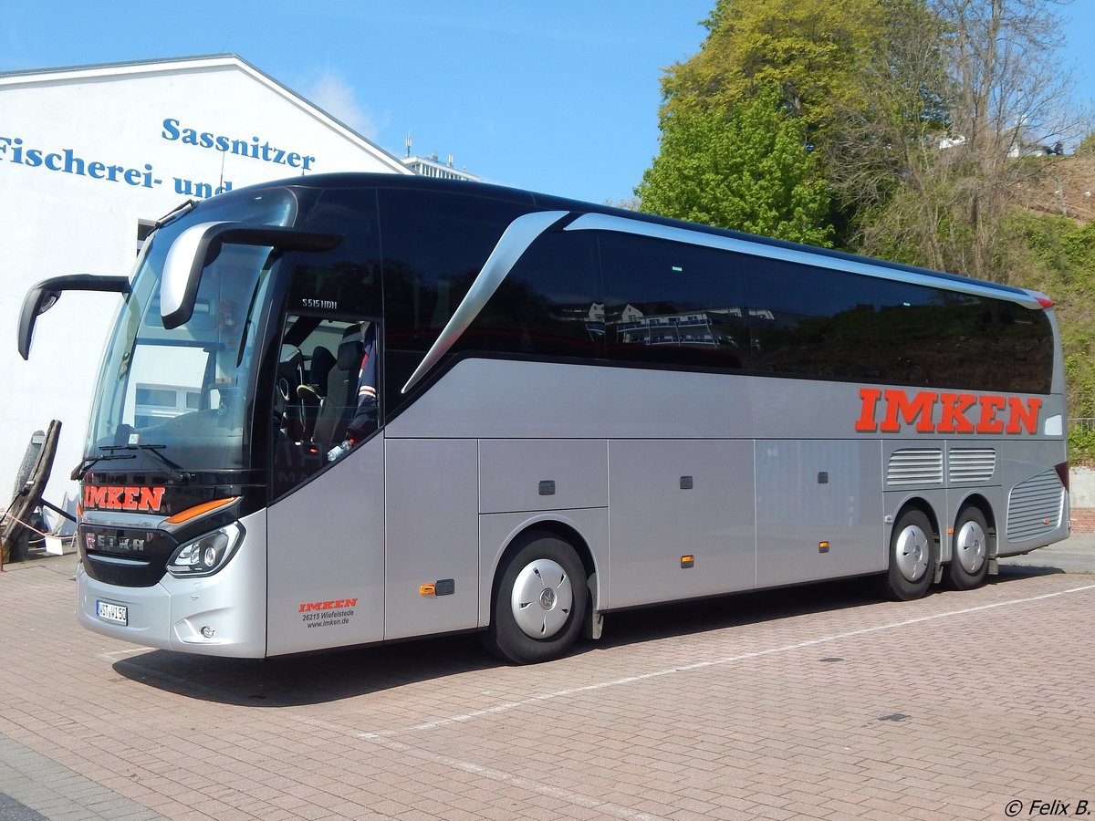 Setra 515 HDH von Imken aus Deutschland in Sassnitz.