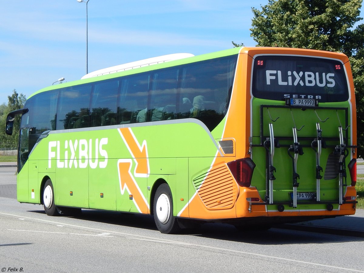 Setra 516 HD von Flixbus/Prima Klima Reisen aus Deutschland in Rostock.