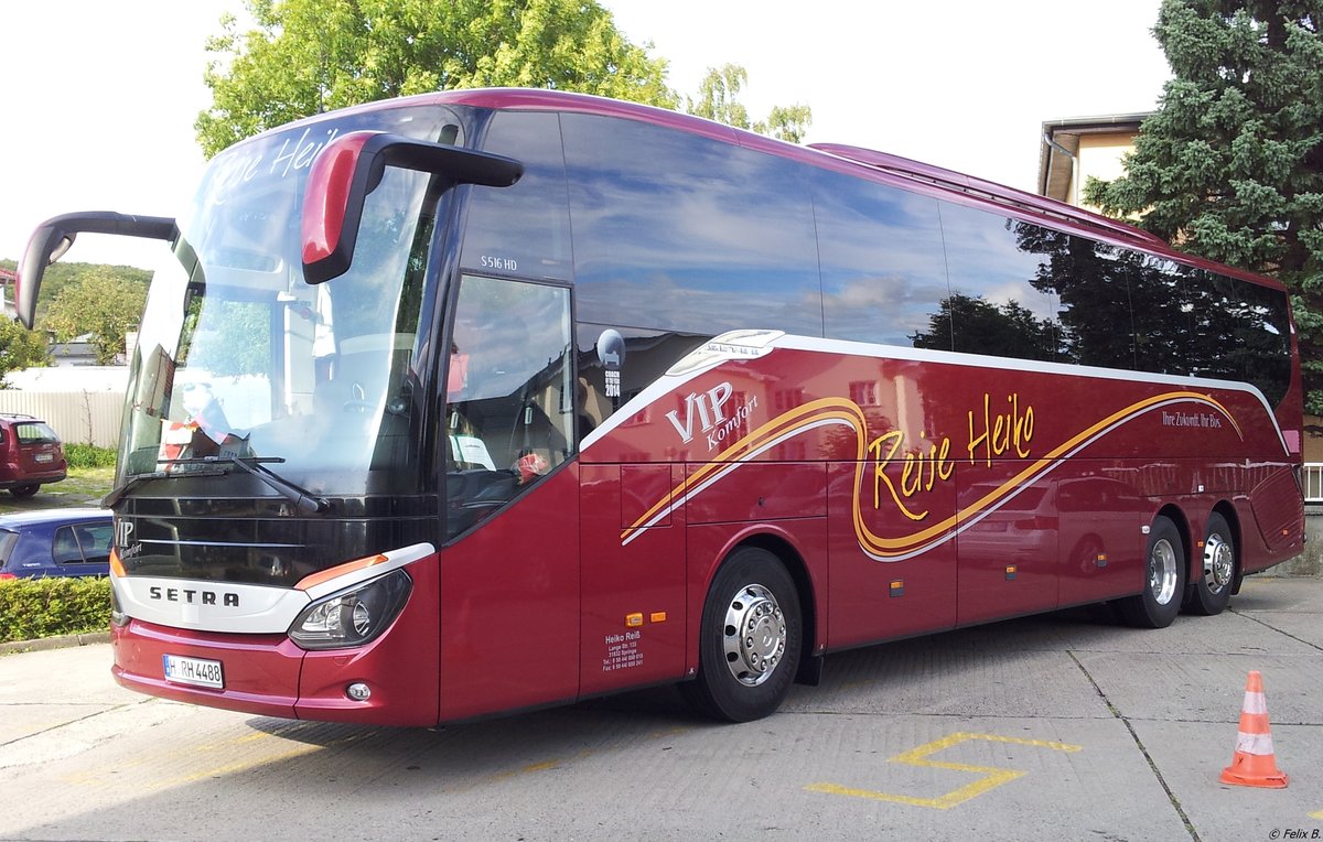 Setra 516 HD von Reise Heiko aus Deutschland in Sassnitz.