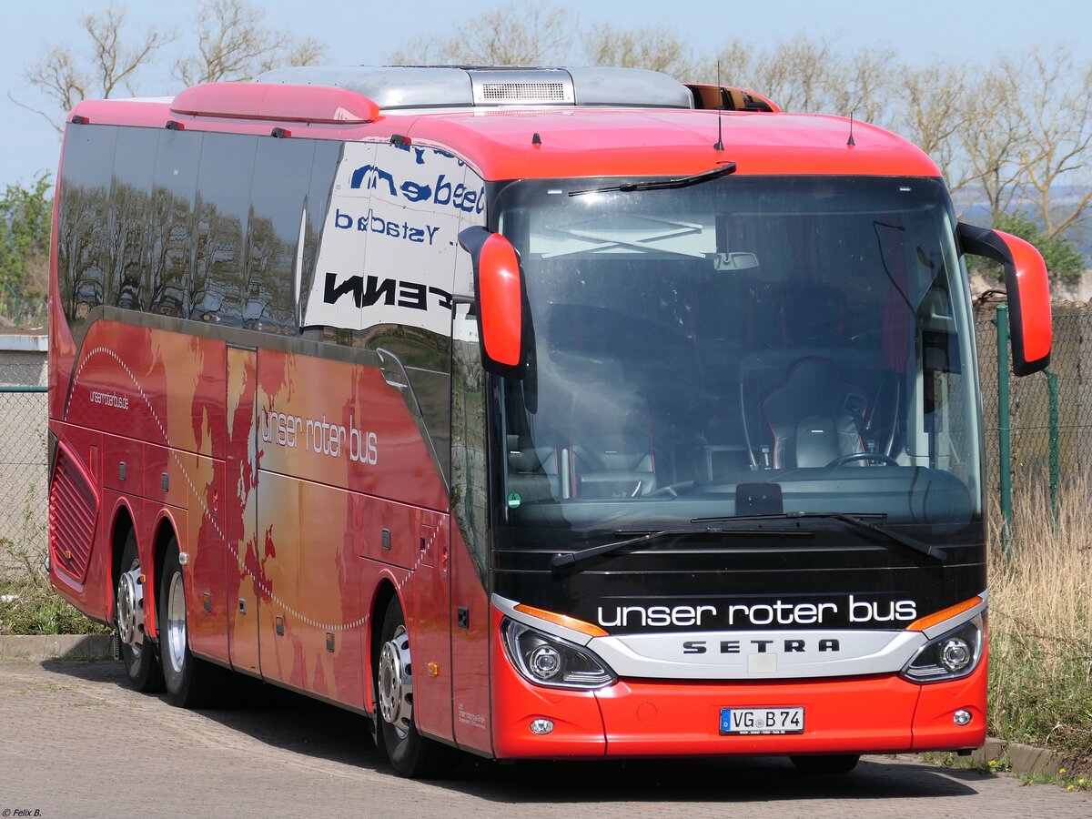 Setra 516 HD von URB aus Deutschland in Ueckermünde..