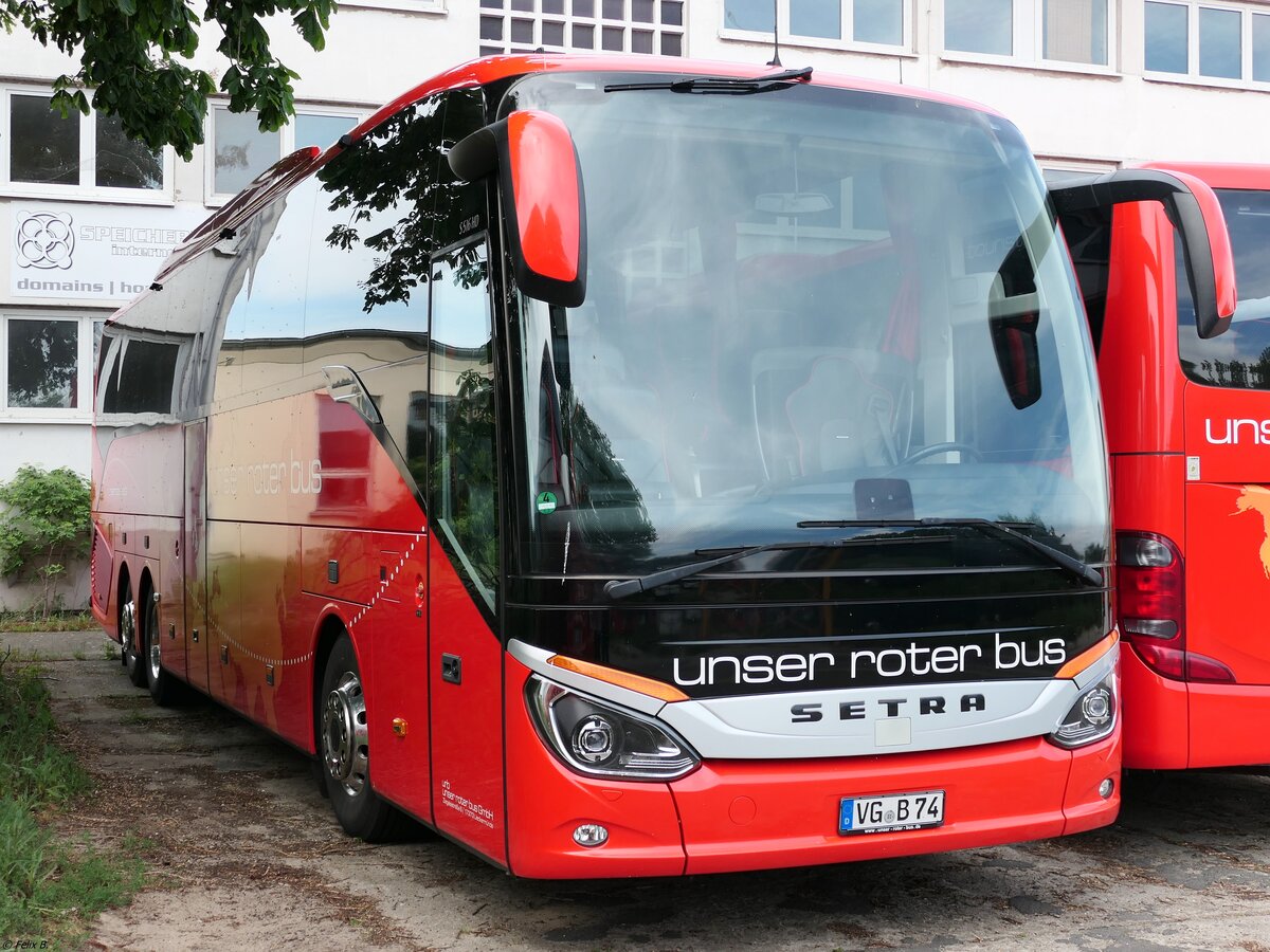 Setra 516 HD von URB aus Deutschland in Ueckermünde.