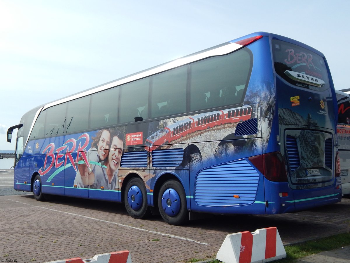 Setra 516 HDH von Berr aus Deutschland im Stathafen Sassnitz.