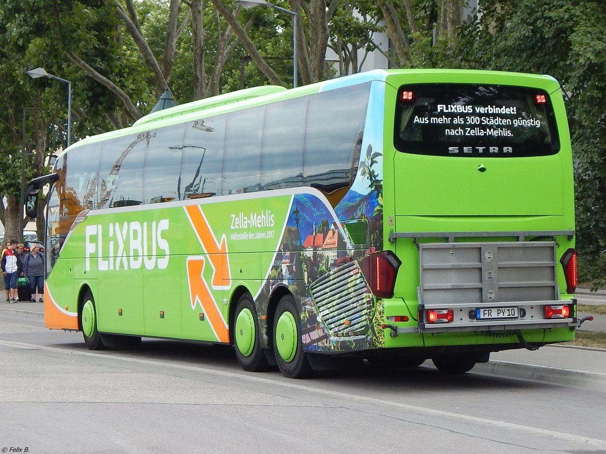 Setra 517 HD von Flixbus/Auto-Hummel aus Deutschland in Karlsruhe.