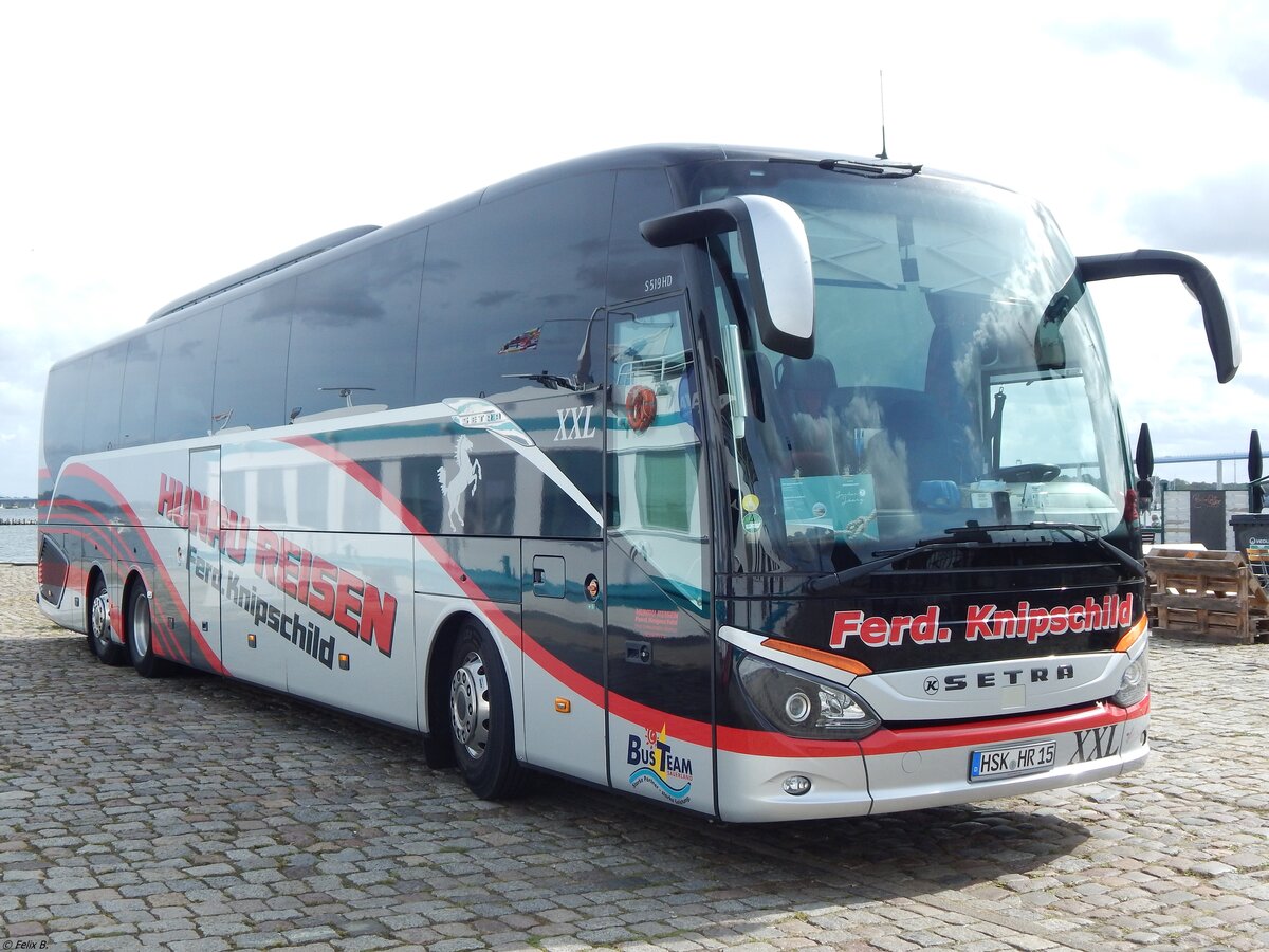 Setra 519 HD von Hunau Reisen -Knipschild aus Deutschland in Stralsund. 