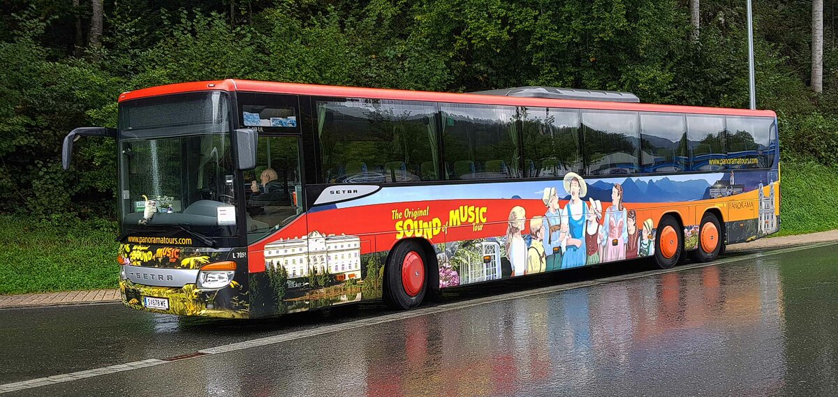 Setra von PANORAMATOURS steht im September 2022 am Königssee