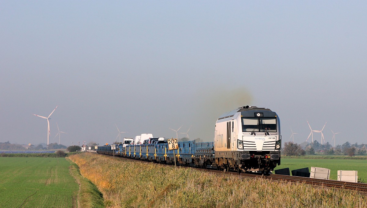 SIEAG/RDC 247 908  Debbie  auf dem Weg nach Niebll. 10.10.18