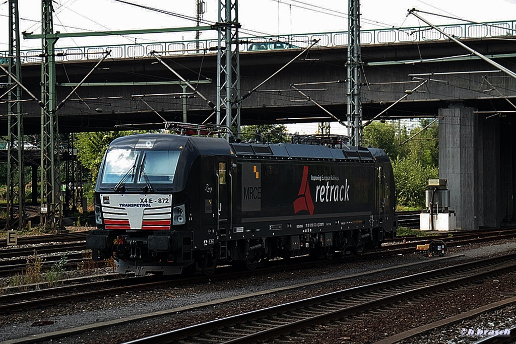 SIEMENS-VECTRON X4E-872 war abgestellt beim bhf hh-harburg,am 17.07.14