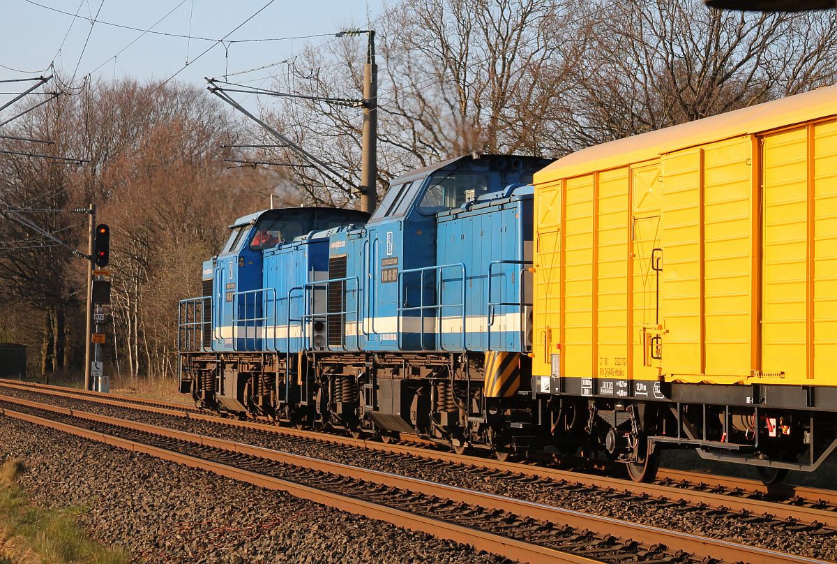 SLG V 100-SP-007 + V 100-SP-010 vor dem ESig Pattburg/Padborg 05.04.2020