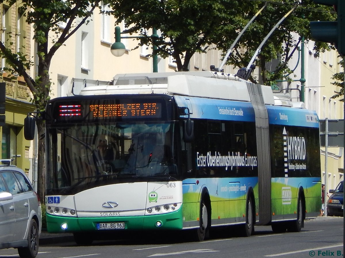 Solaris Trollino 18 der Barnimer Busgesellschaft in Eberswalde.