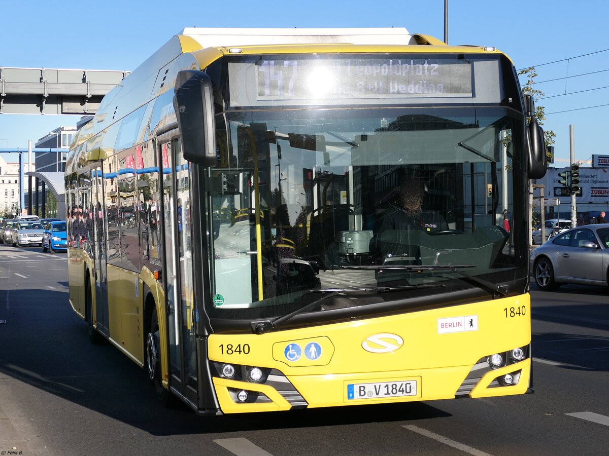 Solaris Urbino 12 electric der BVG in Berlin.