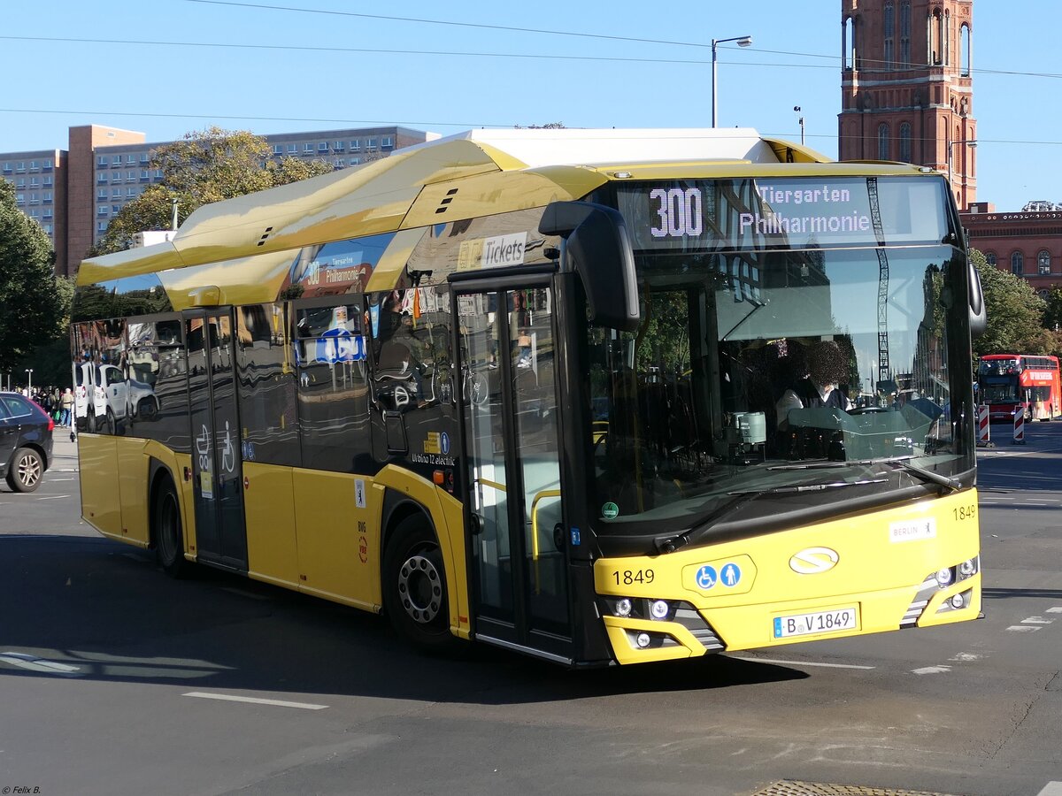 Solaris Urbino 12 electric der BVG in Berlin.