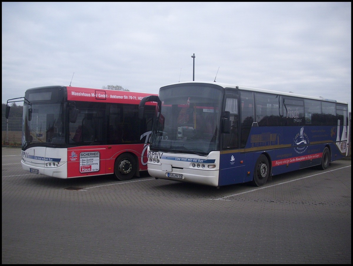 Solaris Urbino 12 und Neoplan Euroliner der RPNV in Bergen.