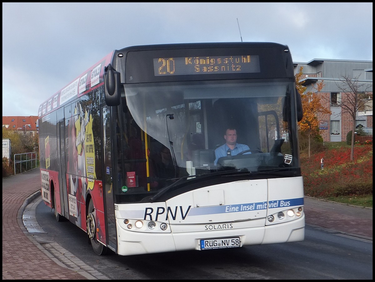 Solaris Urbino 12 der RPNV in Sassnitz.