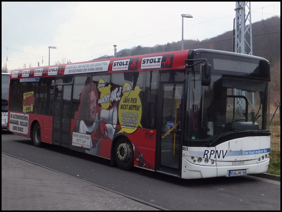 Solaris Urbino 12 der RPNV in Sassnitz.