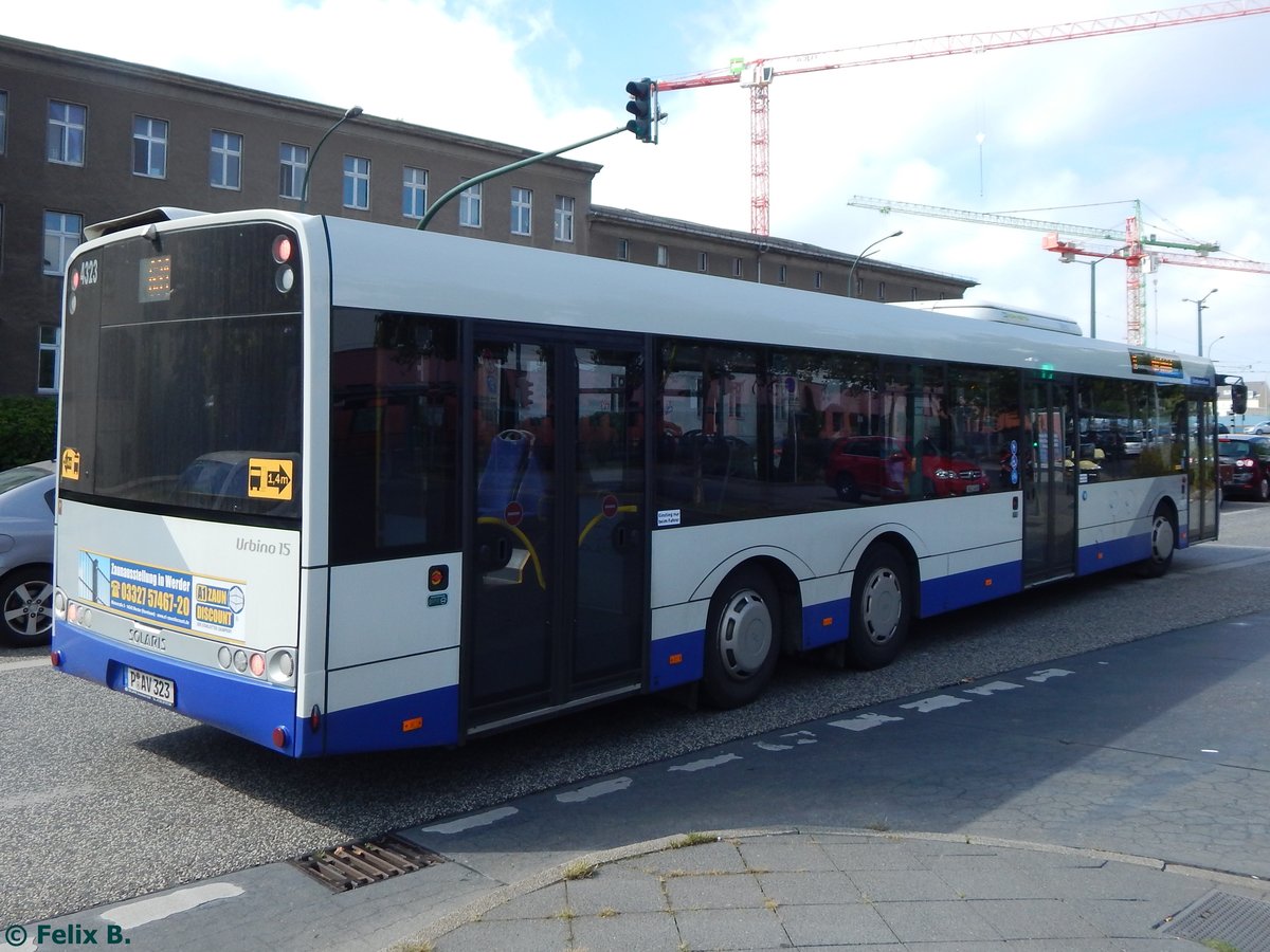 Solaris Urbino 15 von Beelitzer Verkehrs- und Servicegesellschaft mbH in Potsdam.