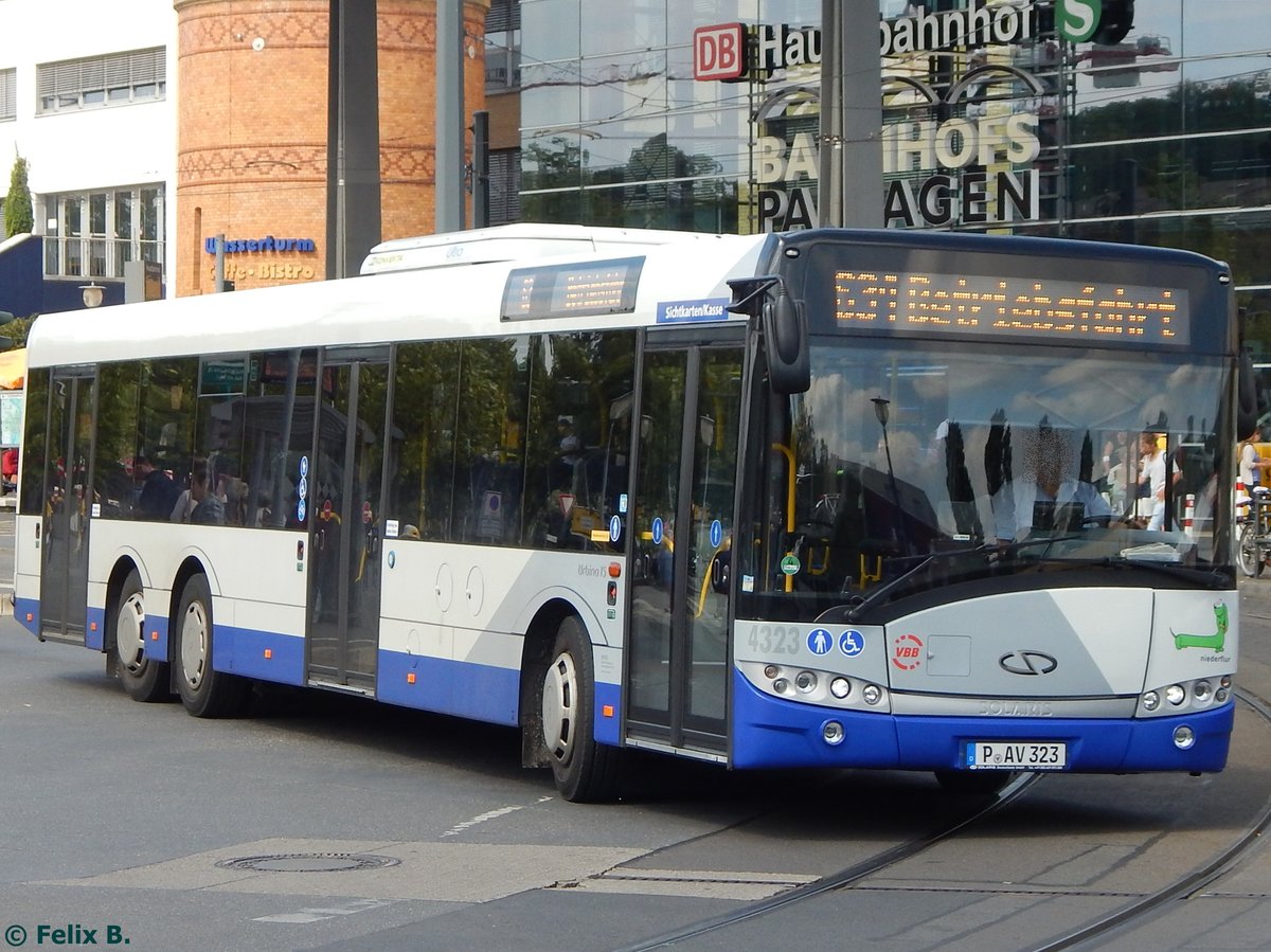 Solaris Urbino 15 von Beelitzer Verkehrs- und Servicegesellschaft mbH in Potsdam.