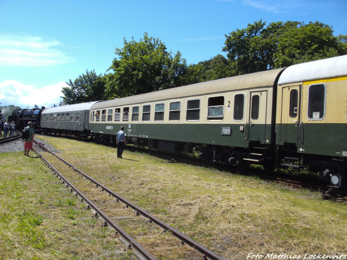 Sonderzugwagen im Bahnhof Putbus am 15.6.14