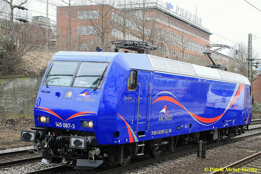 SRI 145 087 Lz Hamburg-Harburg Richtung Süden am 26.03.2015