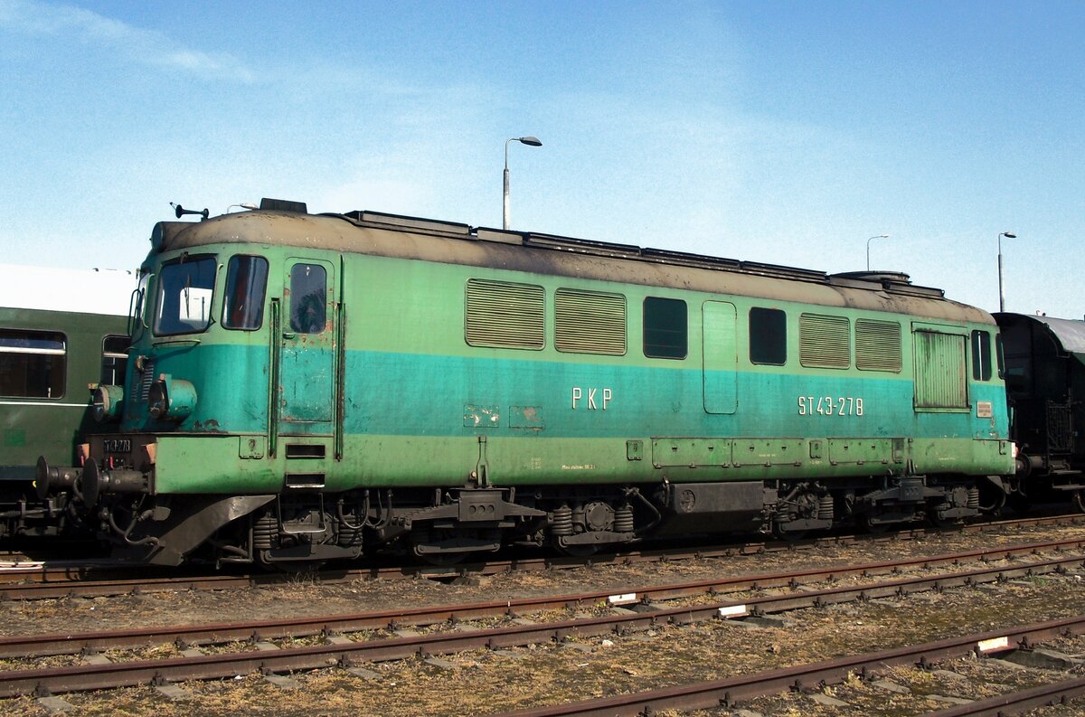ST43-278 steht am 30 April 2011 in Wolsztyn.