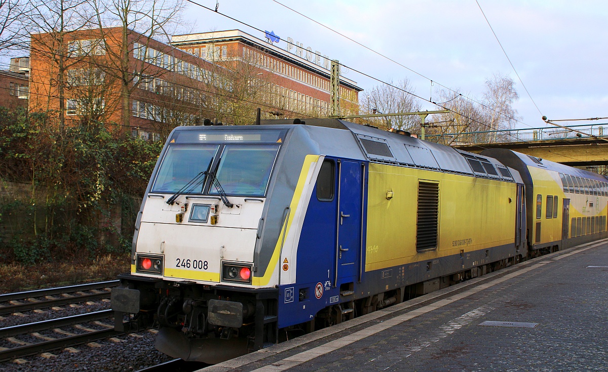 start 246 008-7 (REV/Fw510/16.04.21) neues Farbdesign Hamburg-Harburg 15.01.2022