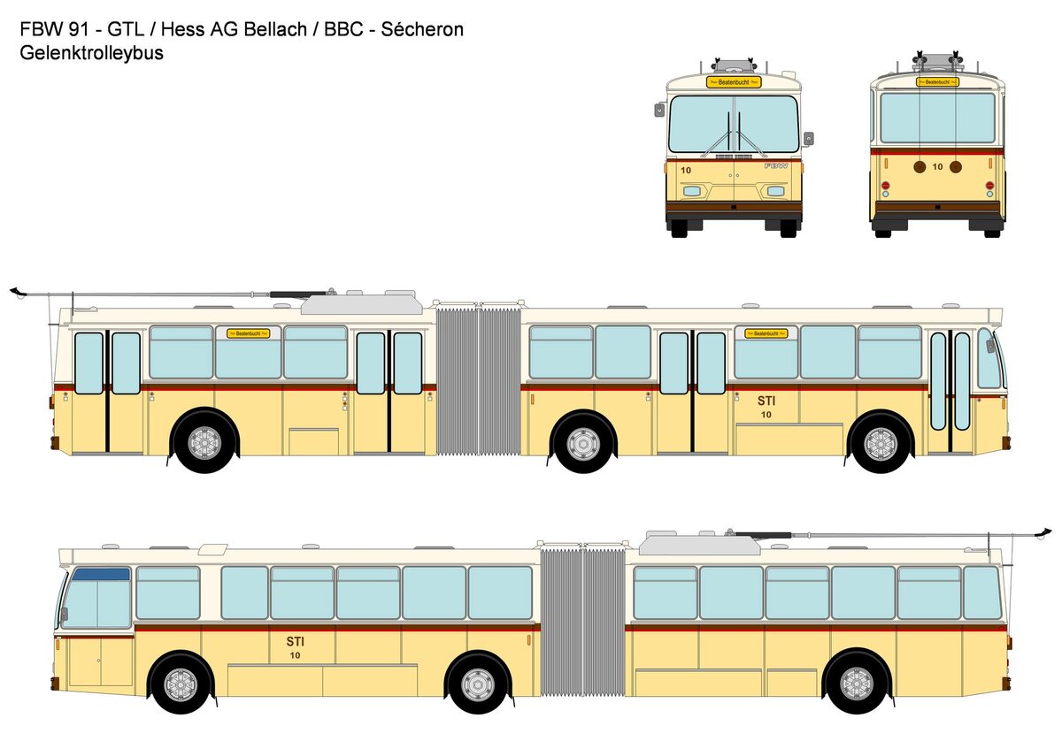STI Thun - Nr. 10 - FBW/Hess Gelenktrolleybus (so htte es sein knnen 🥲)