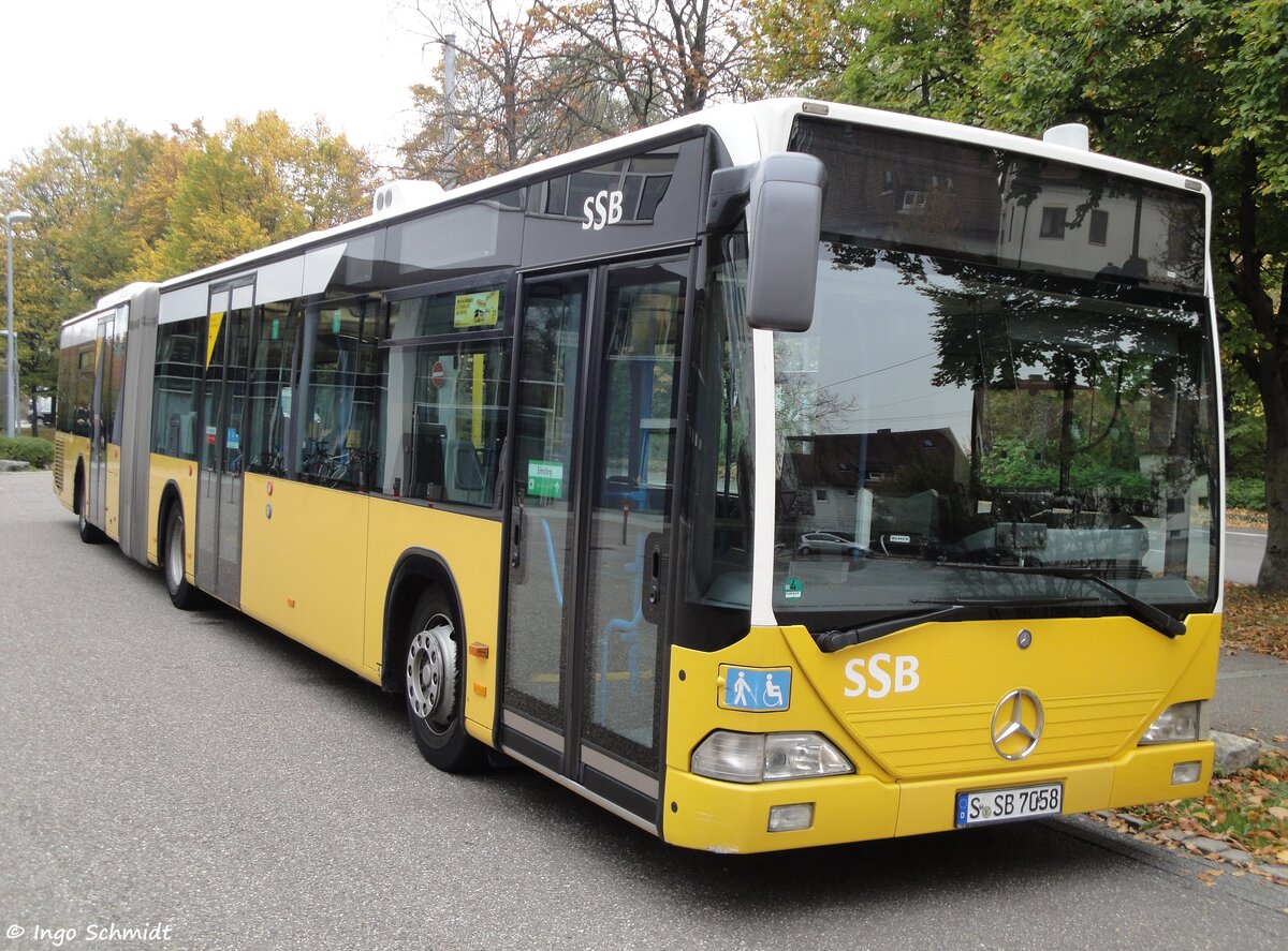 Stuttgarter Straßenbahnen (SSB) | Nr. 7058 | S-SB 7058 | Mercedes-Benz Citaro G | 13.10.2015 in Stuttgart