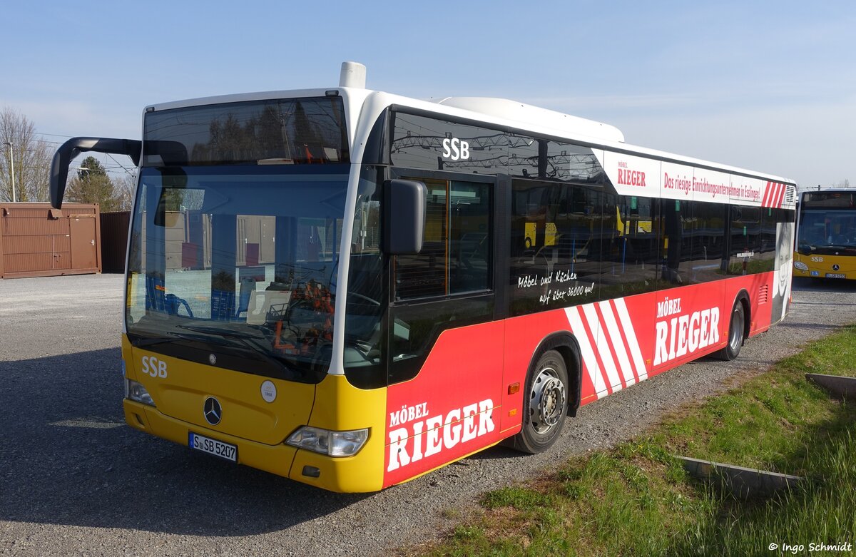 Stuttgarter Straßenbahnen (SSB) | Nr. 5207 | S-SB 5207 | Mercedes-Benz Citaro Facelift | 27.03.2020 in Stuttgart