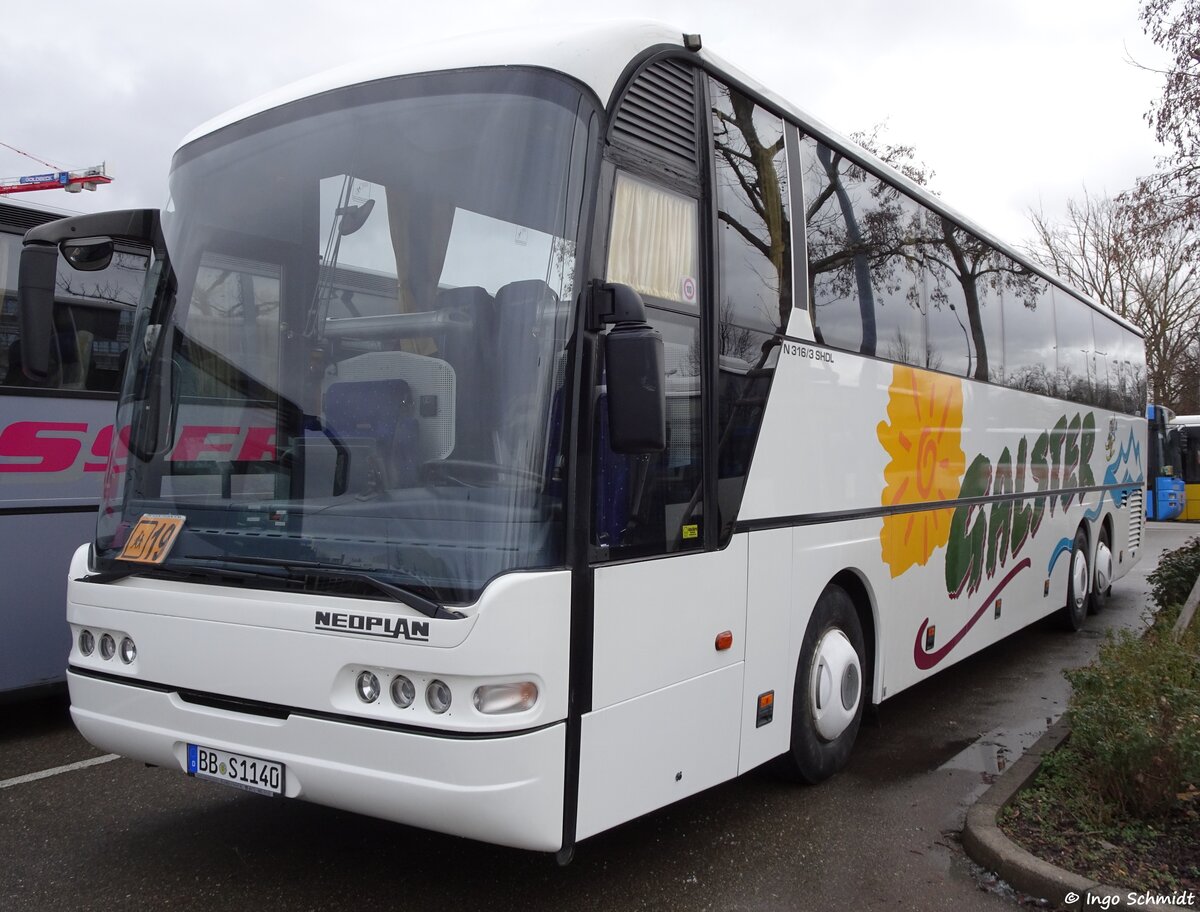 Süsser Reisen & Transport aus Deckenpfronn | BB-S 1140 | Neoplan N 316/3 SHDL Euroliner | 21.02.2016 in Sindelfingen